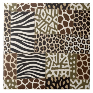 Impressão Animal em Patchwork