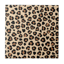 Impressão Animal, Leopardo Castanho, Manchas de Ch