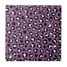 Impressão Animal, Leopardo Roxo, Manchas de Chita,