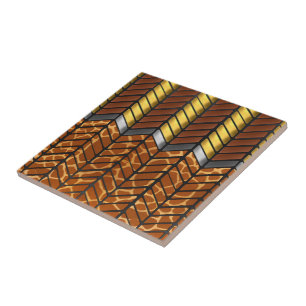 Impressão Animal Moderna Zigzag Chevron Giraffe