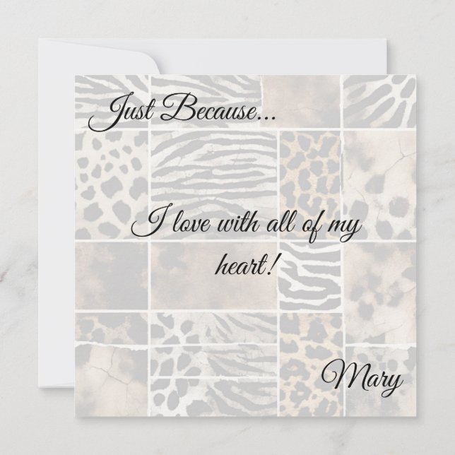 Impressão animal - Placa plana (Verso)