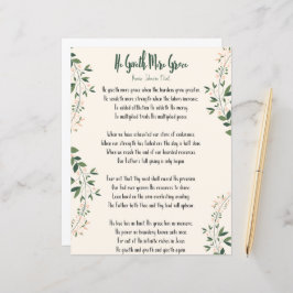 Impressão - Annie Johnson Flint 'Ele dá mais graça