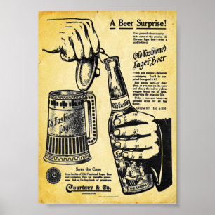Impressão antiquado da cerveja de cerveja pilsen