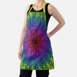 Impressão Apron All-Over-Over Starburst Rosa Quent