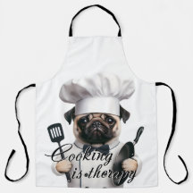 Impressão Apron Cozinhar é uma terapia