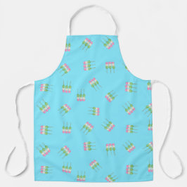 Impressão Apron do Pastel Azul Anime Dango
