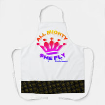 Impressão Apron, Medium Todo Poderoso Ela Voa