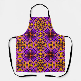 Impressão Apron Púrpura e Amarelo