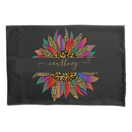 Impressão arco-íris e leopardo personalizada