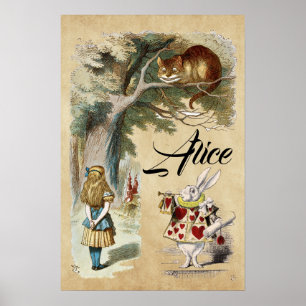 Impressão artística de Alice no País das Maravilha