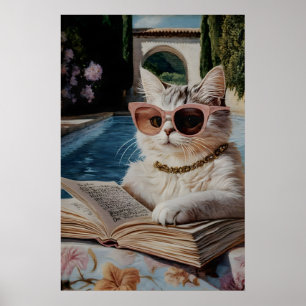 Impressão Artística de Gato Engraçado para Amantes
