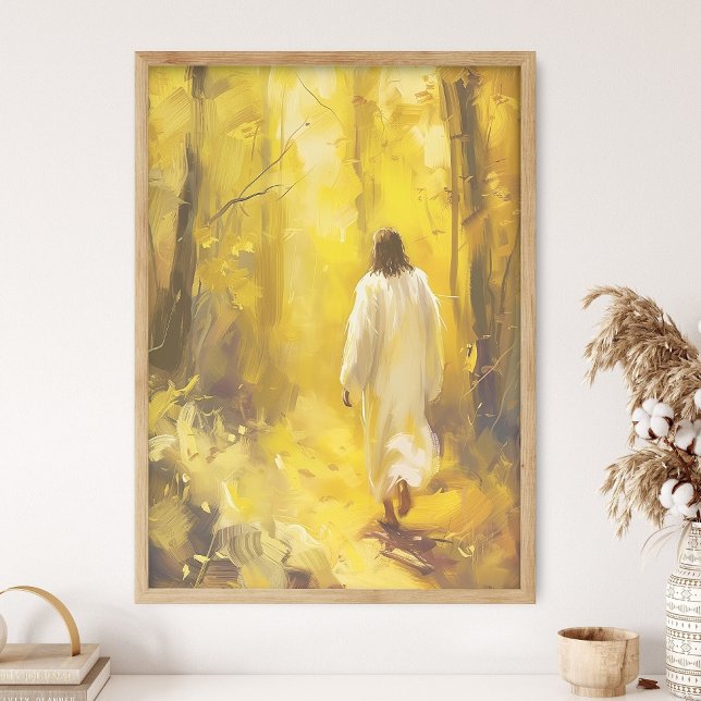 Impressão artística de Jesus Cristo andando, grand (Criador carregado)