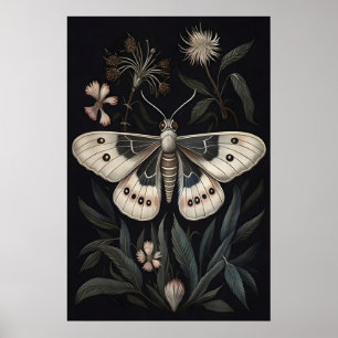 Impressão Artística de Mariposa Botânica, Poster V