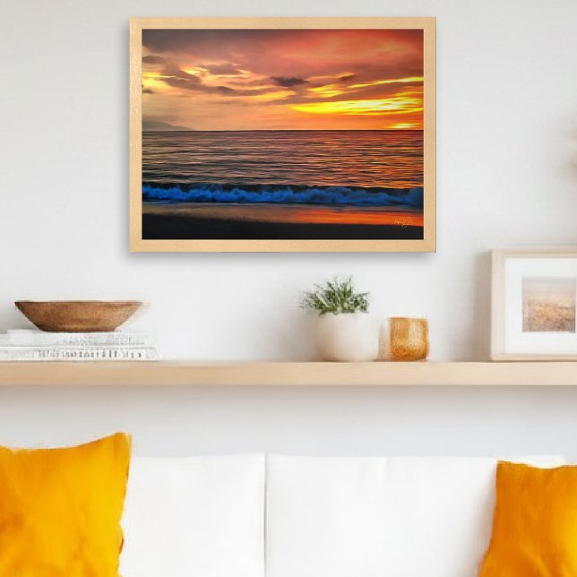 Impressão Artística do Pôr do Sol em Puerto Vallar (Criador carregado)