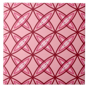 Impressão atômico moderno do meio século - rosa