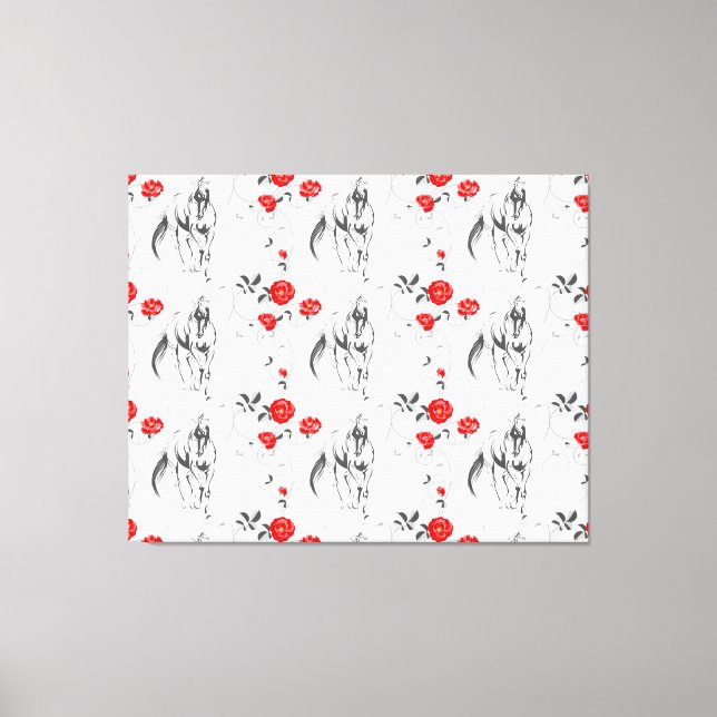 Impressão Barroco sobre Cavalos (Frente)