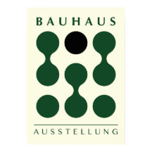 Impressão Bauhaus verde, parede Bauhaus verde para