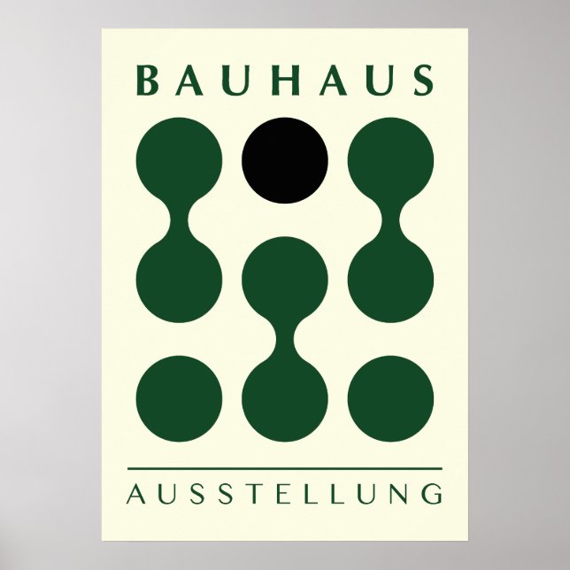 Impressão Bauhaus verde, parede Bauhaus verde para (Frente)