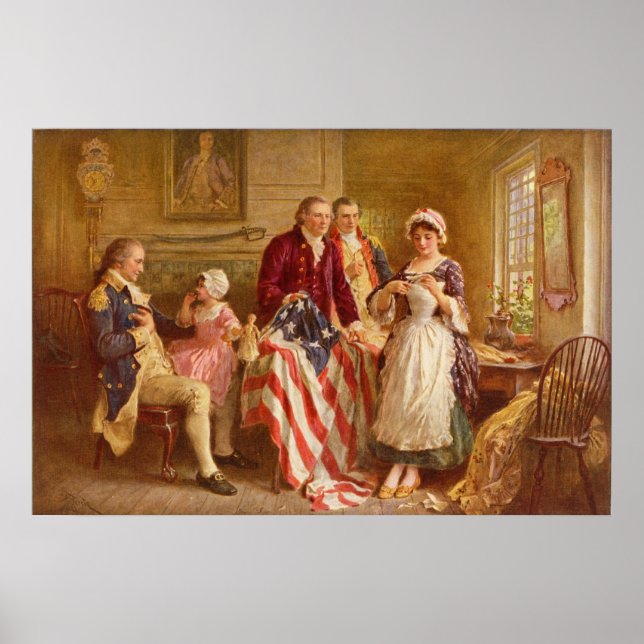 Impressão Betsy Ross Canvas (Frente)