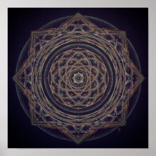 Impressão bonito da mandala