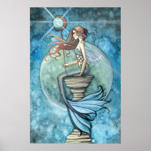 Impressão bonito do poster da sereia por Molly