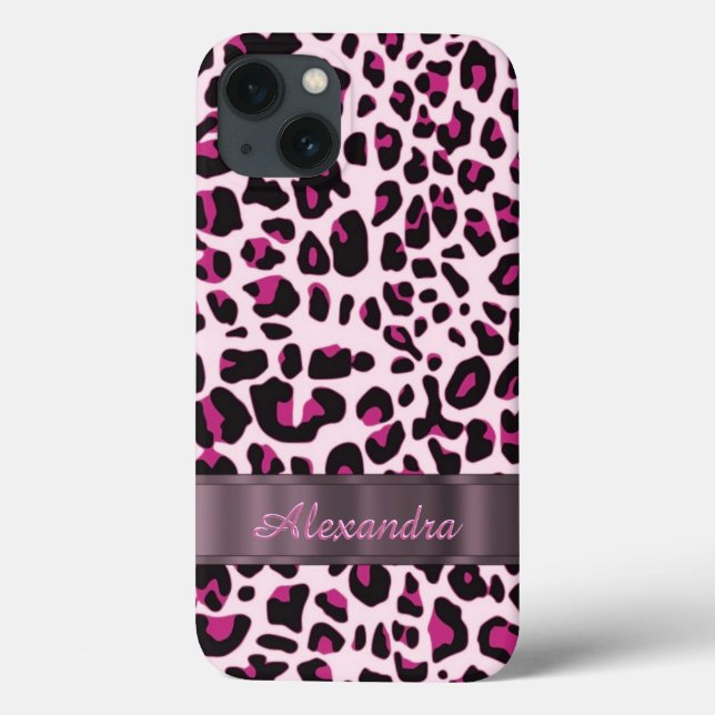 Impressão bonito personalizada de leopardo (Verso)