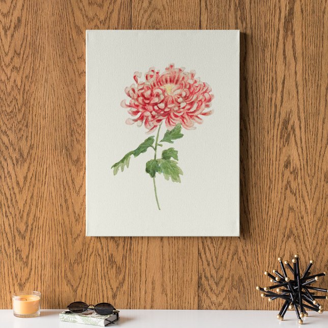 Impressão Botânica de Cor Marinha Antica (Antique Watercolor Botanical Print)