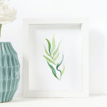 Impressão botânico mínimo verde e branco<br><div class="desc">Pulseie a decoração da sua casa com este impressão botânico mínimo verde e branco que foi criado usando minha arte original de aquarela. Encantador quando emoldurado e pendurado numa parede de galeria na sua sala de estar, escritório ou quarto. Ele vai perfeitamente com um jardim ou um motivo costeiro. Também...</div>
