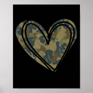 Impressão Camo Coração Dia dos Namorados