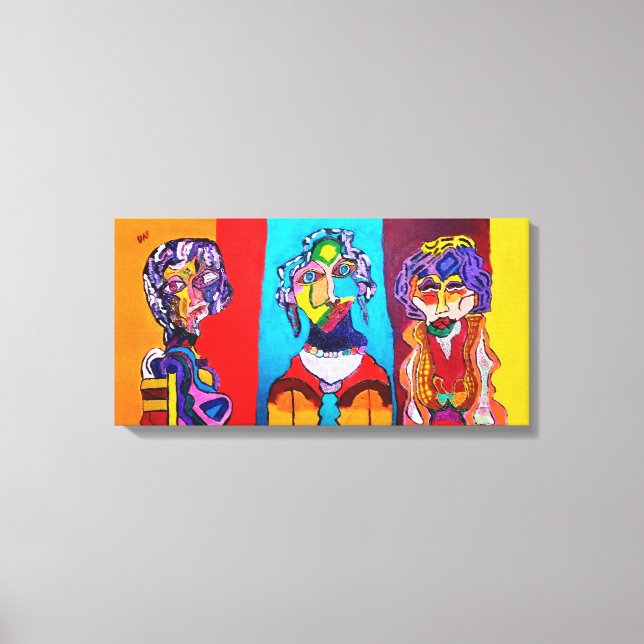 impressão CANVAS DE ABSTRATO DE 24" X 12" (Frente)