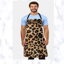Impressão Castanho-Leopardo Editável Personalizada