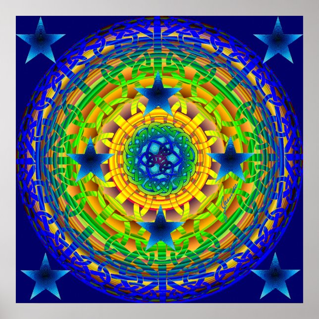 Impressão Celta Orb Midnight (Frente)