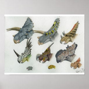 Impressão Ceratopsia