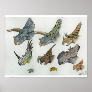 Impressão Ceratopsia