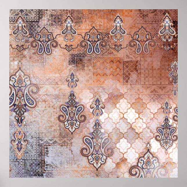 Impressão clássico de colheita com retalhamento, p (Frente)