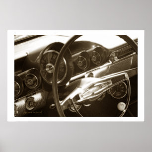 Impressão clássico do poster do carro 22