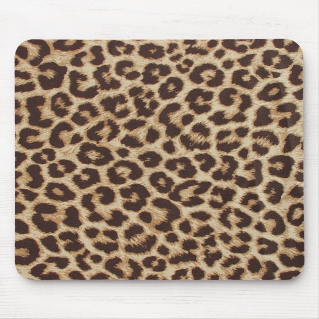 Impressão clássico Mousepad do leopardo (Frente)