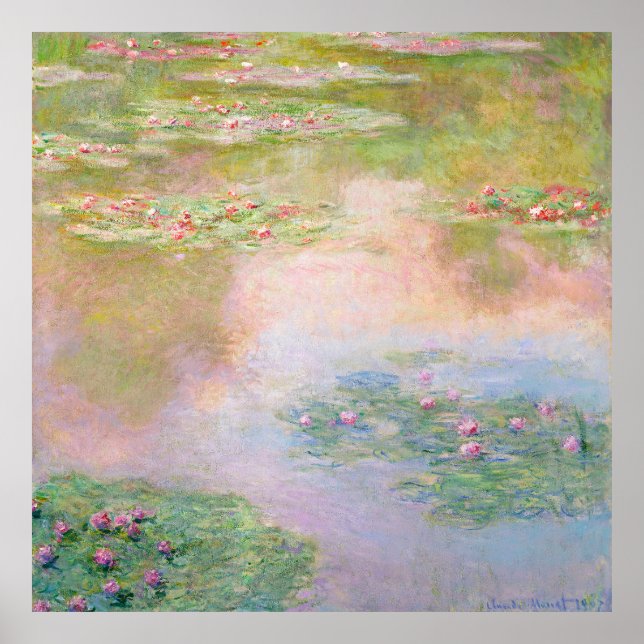 IMPRESSÃO | Claude Monet (40"x40") Ninféas (Frente)