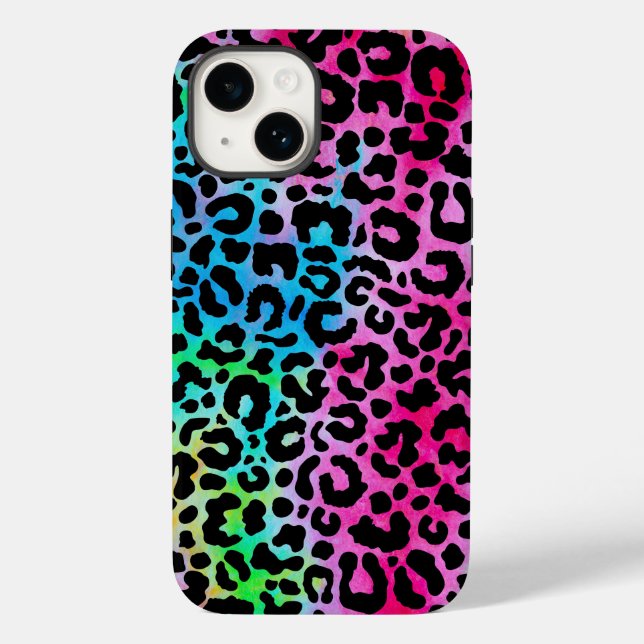 Impressão Colorida Leopardo Neon Funky (Verso)