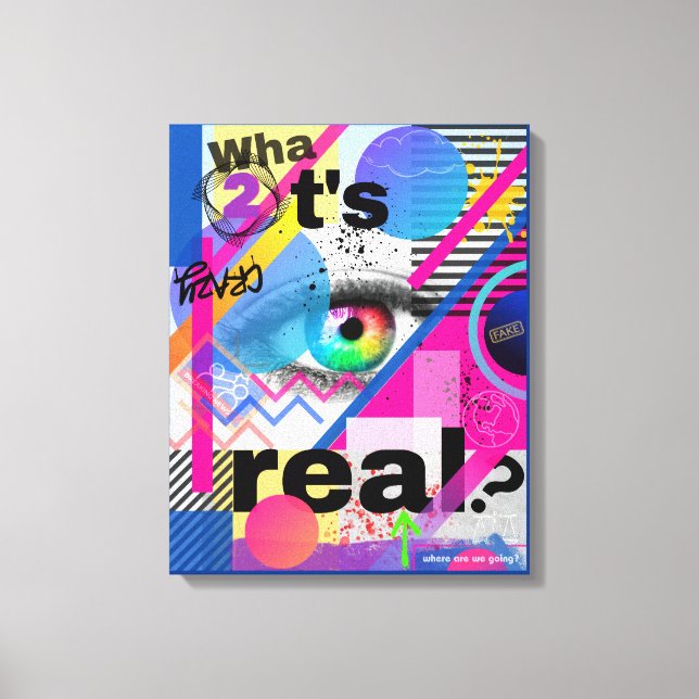 Impressão Colorida Máxima de Arte Esticada (Frente)