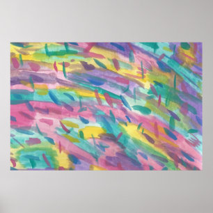 Impressão colorido do poster da arte abstracta