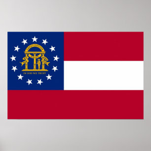impressão com a bandeira da Geórgia, EUA