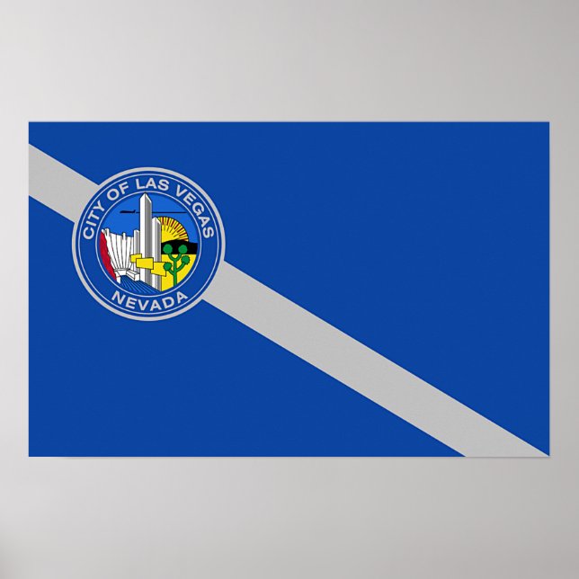 Impressão com a bandeira de Las Vegas, EUA (Frente)