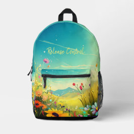 Impressão Cortar Sew Bag com prado colorido