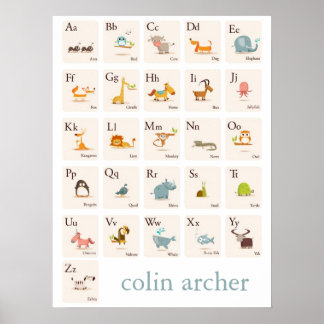 IMPRESSÃO da ABC Animal Nursery