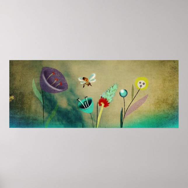 Impressão da Abelha Viajante (Frente)