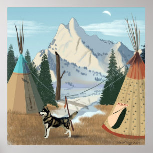 Impressão da Aldeia Cherokee