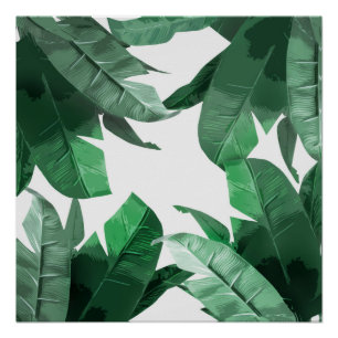 Impressão da arte da folha da banana
