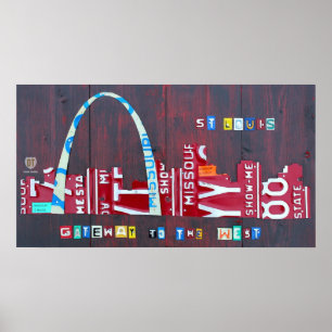 Impressão da arte da matrícula da skyline de St