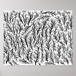 Impressão da arte da parede do teste padrão da